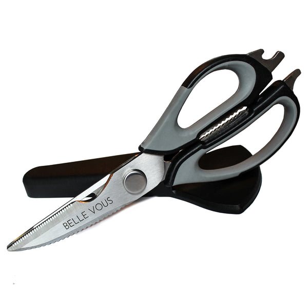 Kitchen Shears & 5 Blade Herb Scissors Set By Belle Vous – Tinyyo