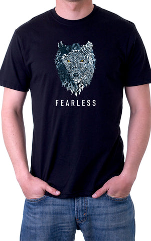 Fearless Wolf Head Unisex T-shirt