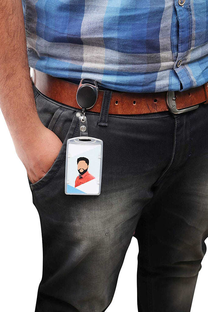 Badge Reel Retractable Recoil Yoyo Ski Pass ID Card Holder Key Chain , ski  yoyo 