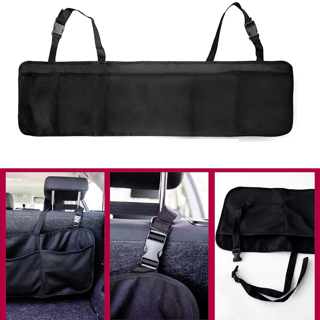 AiQInu Car Boot Organiser, Car Seat Organiser with 8 Large Capacity Storage  Bags, Waterproof, Foldable Back Seat Hanging Back Seat Organiser for Cars