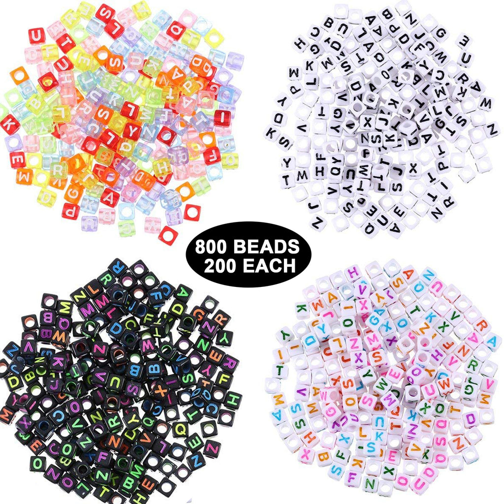 50Pcs/100pcs Letter Beads kit Assorted Acrylic Alphabet Beads for