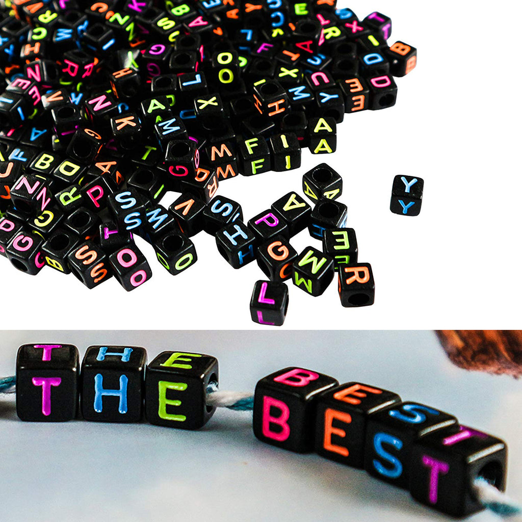  COHEALI 800pcs Alphabet Beads Decked Accessories