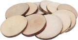 Round Natural Wood Slices (100Pcs)