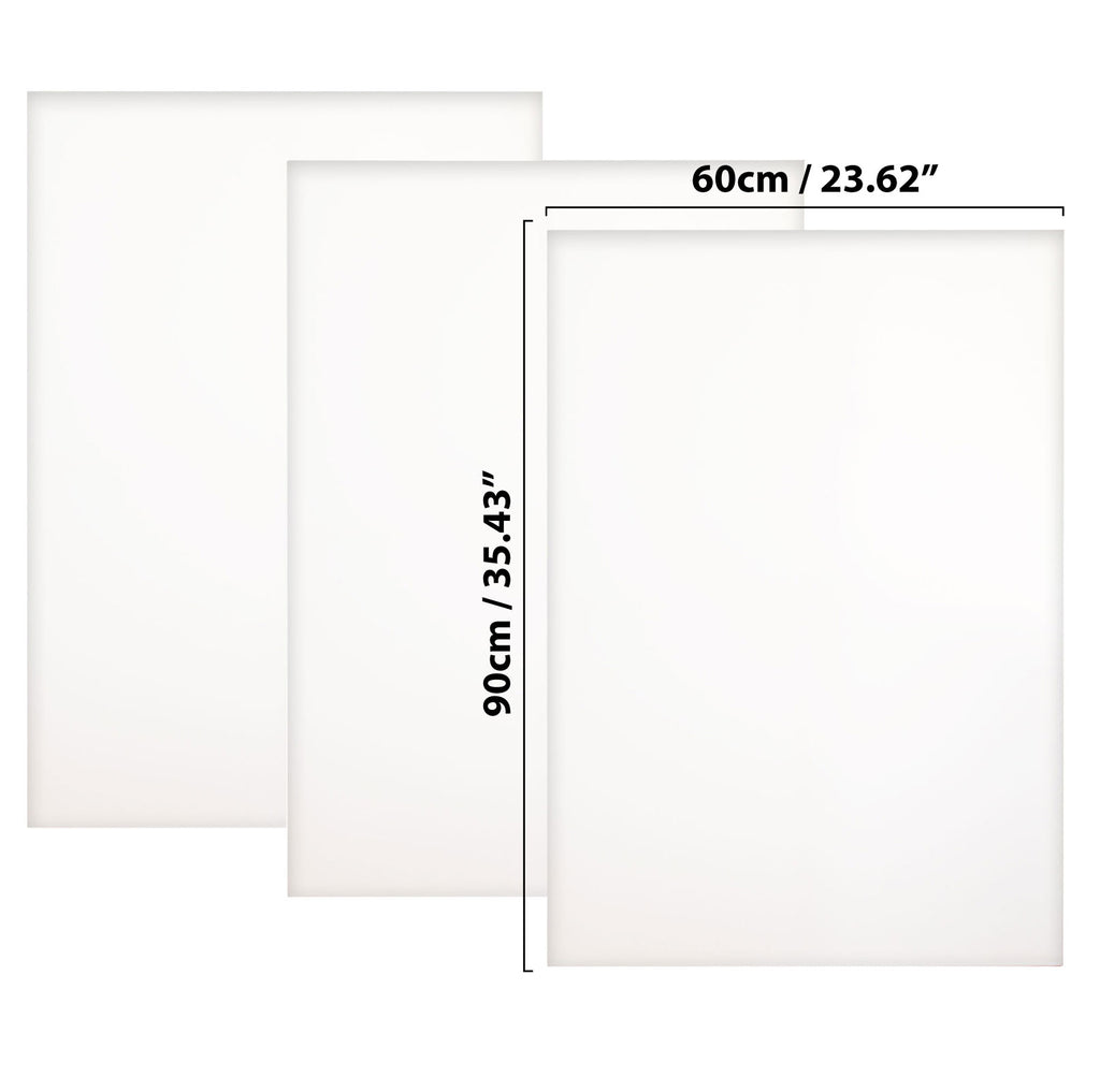 POUYRBA Mini Canvases, 24 pcs 4 * 4 inch White Cotton Mini