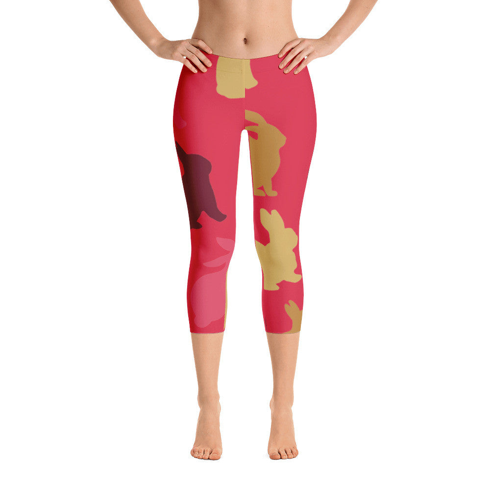 Love Capri Leggings - Red