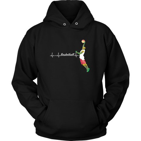 Basketball Heart Beat Unisex Hoodie